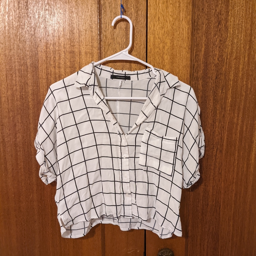 Forever 21 small striped blouse